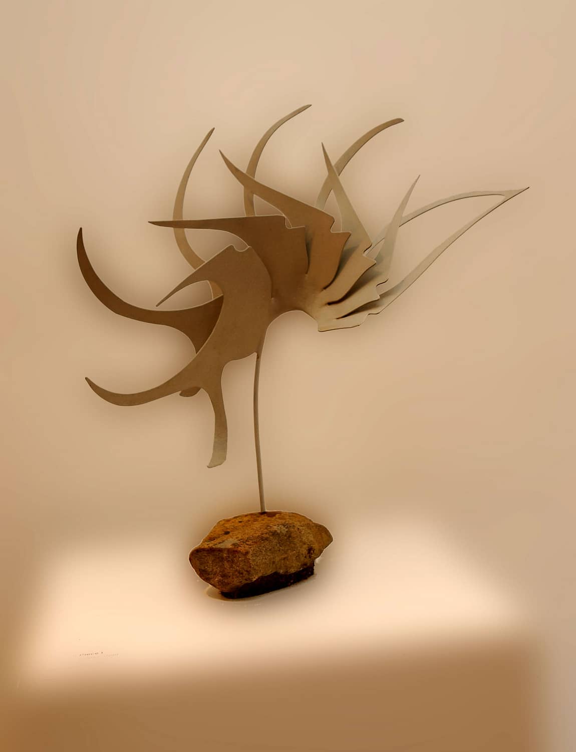 Floral Piece I, stainless steel