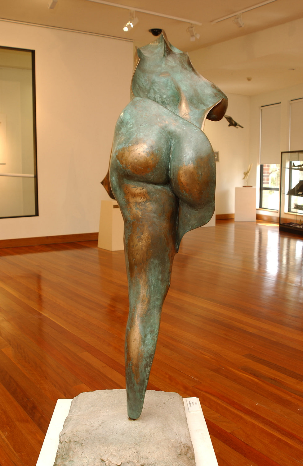 Shell Diver, 1996, bronze