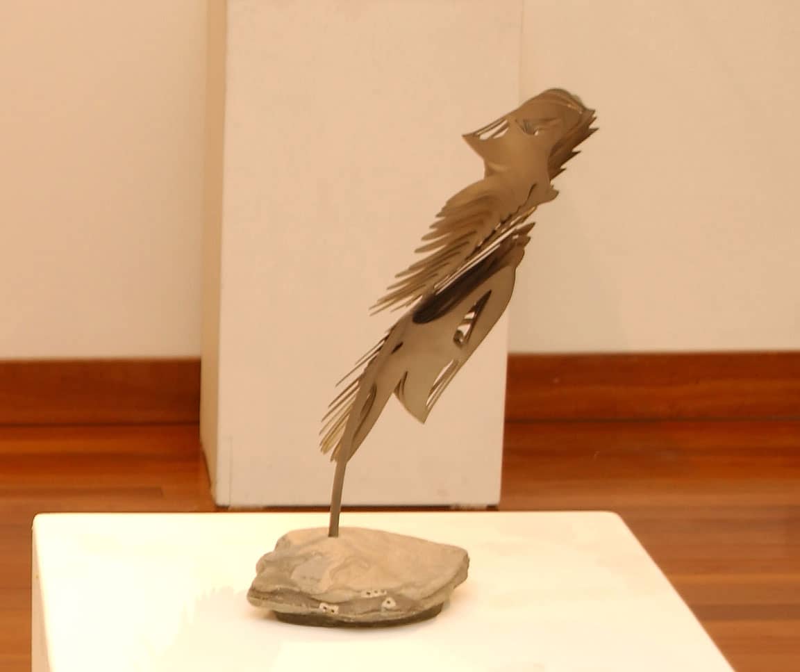 Kakadu Flight maquette, 1989, stainless steel