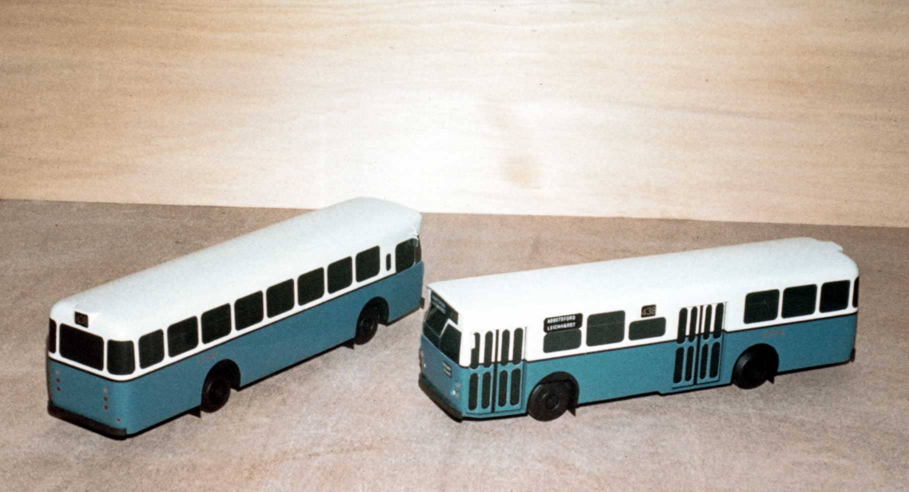 Two single-decker Leyland Atlanteans