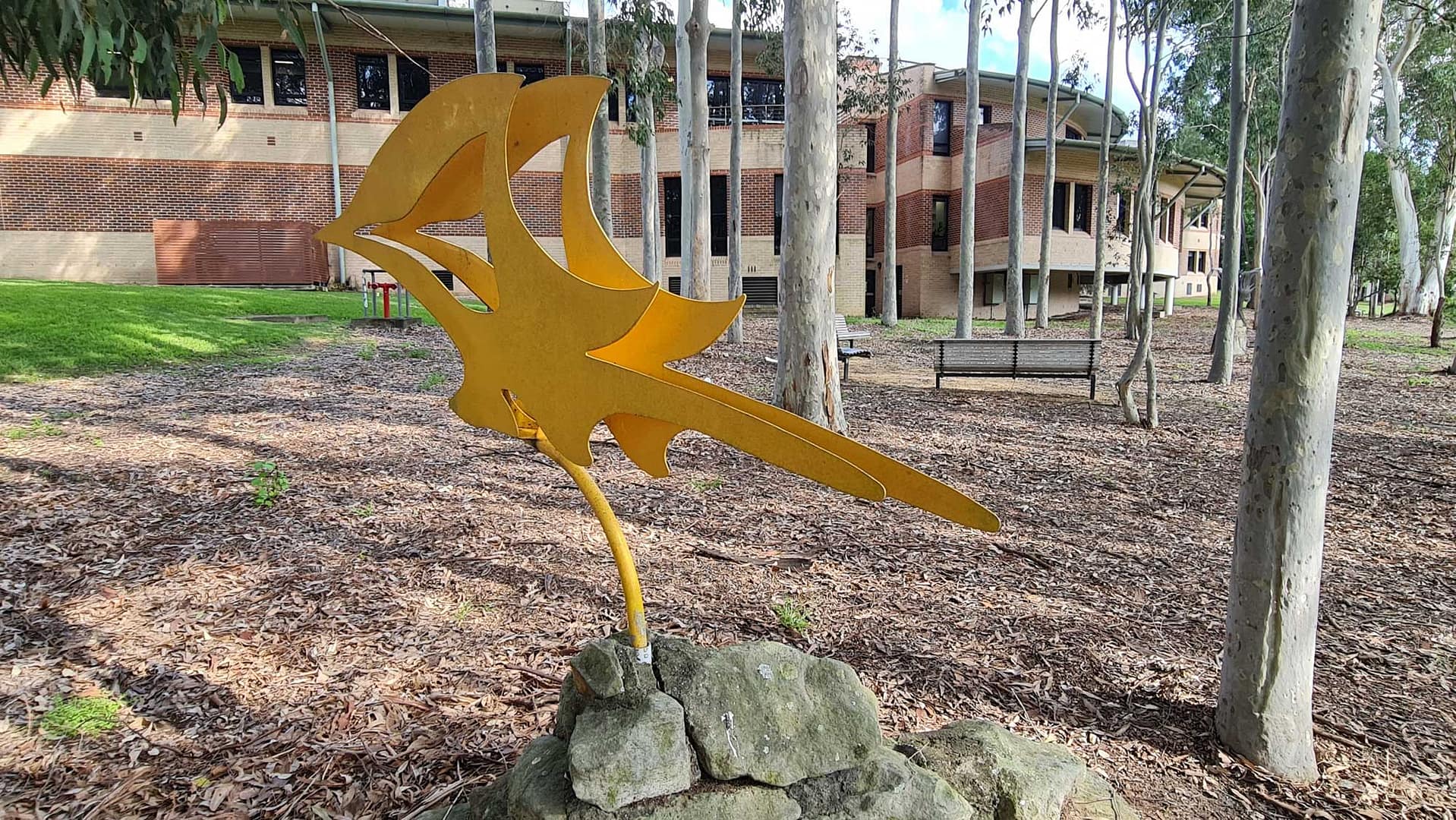 Springfire, 1992, painted steel